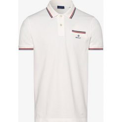 Gant - Męska koszulka polo, beżowy. Brązowe koszulki męskie GANT, xl, w paski, eleganckie, polo, bez rękawów. Za 349,95 zł.