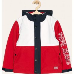Pepe Jeans - Kurtka dziecięca Maple 128-178/180 cm. Czerwone kurtki chłopięce z bawełny, krótkie. Za 479,90 zł.