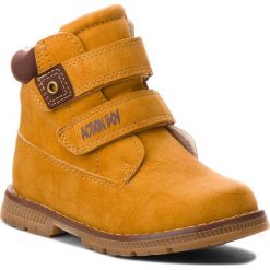 Trapery ACTION BOY - CM180106-16 Camel. Pomarańczowe śniegowce chłopięce Action Boy, bez zapięcia. Za 79,99 zł.