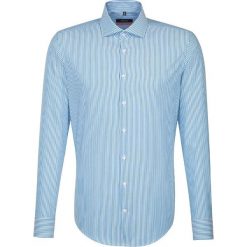 Koszule męskie na spinki: Koszula – Slim fit – w kolorze turkusowo-białym