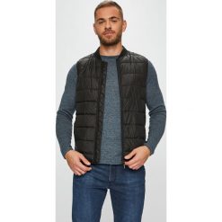 Tom Tailor Denim - Bezrękawnik. Czarne płaszcze przejściowe męskie TOM TAILOR DENIM, m, bez wzorów, z poliesteru, bez kaptura. W wyprzedaży za 149,90 zł.