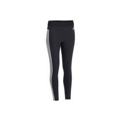 Legginsy slim Gym & Pilates 500 damskie. Czarne legginsy sportowe damskie Adidas, xs, z bawełny. Za 119,99 zł.