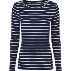 Esprit Casual - Damska koszulka z długim rękawem, niebieski. Niebieskie koszulki damskie marki Esprit Casual, na co dzień, xs, w paski, z bawełny, klasyczne, z klasycznym kołnierzykiem, z długim rękawem. Za 59,95 zł.