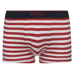 Bokserki Boss 50404184. Czerwone bokserki męskie Boss, bez wzorów, z elastanu. W wyprzedaży za 99,00 zł.