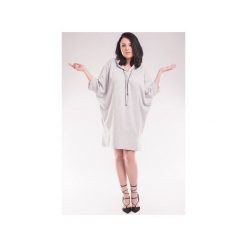 Sukienka/Bluza z kapturem SL2154SP Size Plus. Szare bluzy z kapturem damskie marki Soleil, s, z bawełny. Za 119,00 zł.