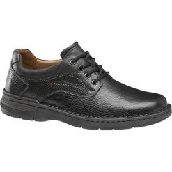 Półbuty męskie Gallus czarne. Czarne buty wizytowe męskie Gallus, ze skóry, na sznurówki. Za 239,90 zł.
