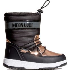 Buty MOON BOOT JR GIRL SOFT WP. Czarne buty dziewczęce zimowe Moon Boot, przed kolano, bez zapięcia. Za 380,00 zł.