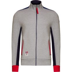 Bluza NAPAPIJRI BARDARA FZ. Szare bluzy męskie Napapijri, z nadrukiem, z dzianiny, z dekoltem na plecach, bez rękawów, bez kaptura. Za 585,00 zł.