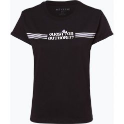 Review - T-shirt damski, szary. Szare t-shirty damskie marki Review, s, z nadrukiem, z bawełny, eleganckie, bez kołnierzyka. Za 69,95 zł.