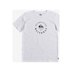 Quiksilver Waterman Little Marks Koszulka Biały. Białe podkoszulki męskie Quiksilver, l, z nadrukiem, z bawełny, z krótkim rękawem. Za 157,95 zł.