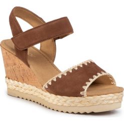 Espadryle GABOR - 45.793.18 New Whisky. Pomarańczowe espadryle damskie Gabor, bez wzorów, ze skóry, bez obcasa, na obcasie. Za 469,00 zł.