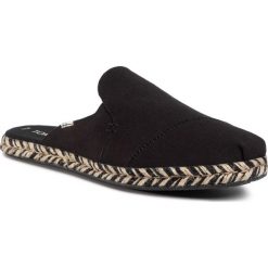 Espadryle TOMS - Nova 10015104 Black Canvas. Czarne espadryle damskie Toms, bez wzorów, z tworzywa sztucznego, bez obcasa. Za 229,00 zł.