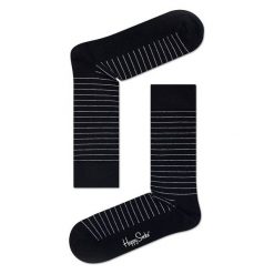 Skarpety Happy Socks Thin Stripe (SB01-999). Czarne skarpetki damskie marki Happy Socks, z bawełny. Za 20,99 zł.