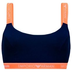 Biustonosz top Emporio Armani Underwear 163651 9P317 00135. Niebieskie biustonosze Emporio Armani Underwear, bez wzorów, z elastanu. W wyprzedaży za 109,00 zł.