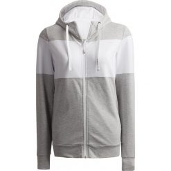 Bluza damska BLD605 - chłodny jasny szary melanż - Outhorn. Szare bluzy damskie Outhorn, bez wzorów, bez rękawów, bez kaptura. W wyprzedaży za 99,99 zł.