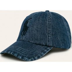 Polo Ralph Lauren - Czapka. Niebieskie czapki męskie Polo Ralph Lauren, bez wzorów, z bawełny. W wyprzedaży za 159,90 zł.
