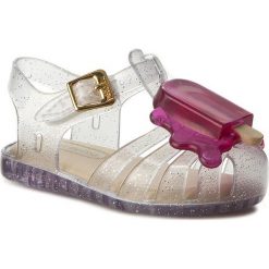 Sandały MELISSA - Mini Melissa Aranha VIII BB 31704 Clear/Pink 50490. Białe sandały dziewczęce Melissa, z tworzywa sztucznego, bez zapięcia. W wyprzedaży za 179,00 zł.
