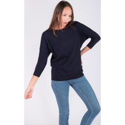 Kaszmirowy sweter w kolorze granatowym. Niebieskie swetry damskie Just Cashmere, xl, bez wzorów, z kaszmiru, bez rękawów, bez kaptura. W wyprzedaży za 319,95 zł.