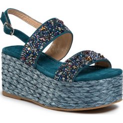 Espadryle ALMA EN PENA - V20362 Suede Ocean. Zielone espadryle damskie Alma en Pena, bez wzorów, ze skóry, bez obcasa. Za 479,00 zł.