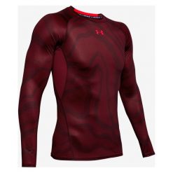 Under Armour HeatGear® Armour Koszulka Czerwony. Czerwone podkoszulki męskie Under Armour, xs, bez wzorów, z elastanu, z długim rękawem. Za 206,95 zł.
