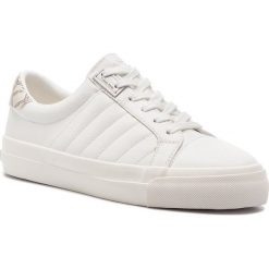 Sneakersy CALVIN KLEIN - Vance E4455 White. Białe półbuty damskie Calvin Klein, na co dzień, bez wzorów, ze skóry ekologicznej, bez obcasa, na płaskiej podeszwie, bez zapięcia. Za 469,00 zł.