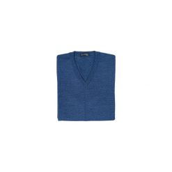 Jeansowy bezrękawnik męski SW29. Swetry męskie Lanieri Fashion - swetry męskie, m, bez wzorów, z wełny, casualowe, bez kołnierzyka, bez kaptura. Za 125,10 zł.
