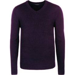 Swetry klasyczne męskie: Sweter w kolorze fioletowym