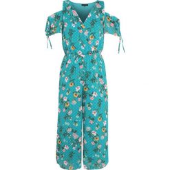 Cortefiel OFF THE SHOULDER Kombinezon türkis. Niebieskie kombinezony damskie marki Cortefiel, xs, z poliesteru. Za 379,00 zł.