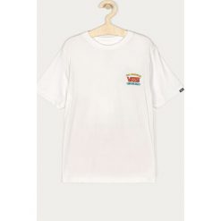 Vans - T-shirt dziecięcy x The Simpsons 129-173 cm. Białe t-shirty chłopięce Vans, z nadrukiem, z bawełny, bez rękawów. Za 129,90 zł.