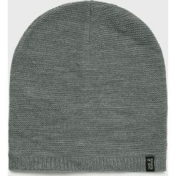 Jack Wolfskin - Czapka. Szare czapki zimowe męskie Jack Wolfskin, z dzianiny. W wyprzedaży za 99,90 zł.