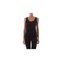 Topy na ramiączkach / T-shirty bez rękawów Kaos Collezioni KI1MA010. Czarne bluzki damskie Kaos Collezioni, m, bez wzorów, bez kołnierzyka. Za 85,51 zł.