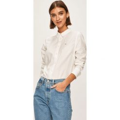 Tommy Jeans - Koszula. Białe bluzki damskie s, z bawełny, eleganckie. Za 299,90 zł.