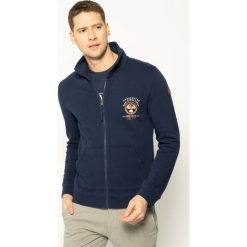 Bluza Napapijri Belice NP0A4E25. Niebieskie bluzy męskie Napapijri, xl, bez wzorów, z bawełny, bez kołnierzyka, bez rękawów, bez kaptura. W wyprzedaży za 419,00 zł.