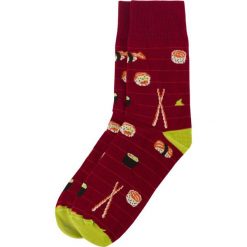 Skarpetki Bobby Sox - Sushi BS9. Czerwone skarpetki męskie Bobby Sox - skarpetki, bez wzorów, z elastanu. Za 18,00 zł.