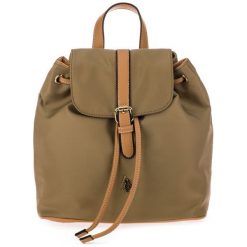 U.S. POLO ASSN. plecak damski New Houston khaki. Brązowe plecaki damskie U.S. Polo Assn., bez wzorów. Za 339,00 zł.
