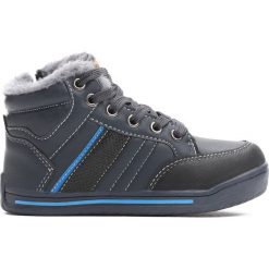 Granatowe Buty Sportowe Bowing. Niebieskie buty sportowe chłopięce Born2be, z materiału, z okrągłym noskiem, na zamek. Za 59,99 zł.