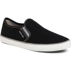 Tenisówki GEOX - J Kilwi B. A J94A7A 01011 C0017 D Black/Grey. Czarne trampki chłopięce Geox, bez wzorów, z materiału, bez zapięcia. Za 259,00 zł.