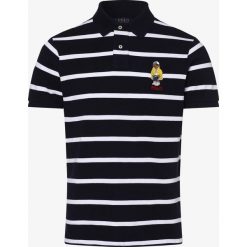 Polo Ralph Lauren - Męska koszulka polo – Custom Slim Fit, niebieski. Niebieskie koszulki męskie Polo Ralph Lauren, s, w paski, eleganckie, bez rękawów. Za 599,95 zł.