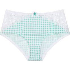 Figi modelujące bonprix niebieski mentolowy - biały. Zielone majtki damskie bonprix, z koronki. Za 34,99 zł.