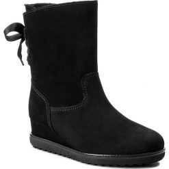 Botki GABOR - 73.804.70 Schwarz. Czarne buty zimowe damskie marki Gabor, z nubiku. W wyprzedaży za 359,00 zł.