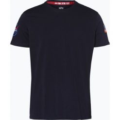 Alpha Industries - T-shirt męski, niebieski. Niebieskie t-shirty męskie Alpha Industries, m, z aplikacjami. Za 129,95 zł.