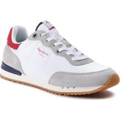 Sneakersy PEPE JEANS - Tinker Basic Nylon PMS30505 White 801. Białe sneakersy męskie Pepe Jeans, bez zapięcia. W wyprzedaży za 189,00 zł.