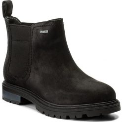 Sztyblety CLARKS - Doxburyjazzgtx GORE-TEX 261292374 Black. Czarne kozaki damskie Clarks, na imprezę, ze skóry, bez obcasa, na obcasie, bez zapięcia. W wyprzedaży za 299,00 zł.