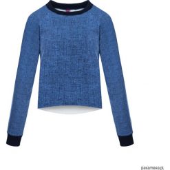 Bluzy damskie: Bluza krótka jeans