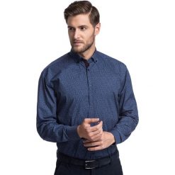 Koszula SIMONE KDNR000792. Niebieskie koszule męskie Giacomo Conti, m, bez wzorów, z bawełny, eleganckie, button down, z długim rękawem. Za 199,00 zł.