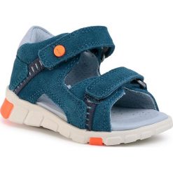 Sandały ECCO - Mini Stride Sandal 76110105269 Poseidon. Niebieskie sandały chłopięce ecco, ze skóry, bez zapięcia. W wyprzedaży za 229,00 zł.