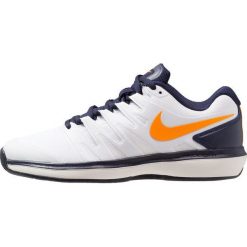 Nike Performance AIR ZOOM PRESTIGE CLY Obuwie do tenisa Outdoor white/orange peel/blackened blue/phantom. Białe buty do tenisa męskie Nike Performance, z materiału. Za 419,00 zł.
