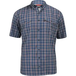 Męska Koszula Weekendowa w Kratę z Krótkim Rękawem, Casual, Niebieska - Jurel KSKCJRL0018. Niebieskie koszule męskie Jurel, na lato, m, bez wzorów, z bawełny, klasyczne, z klasycznym kołnierzykiem, z krótkim rękawem. Za 109,00 zł.