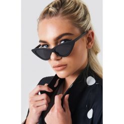 Okulary przeciwsłoneczne damskie aviatory: NA-KD Accessories Okulary przeciwsłoneczne Pointy Cat Eye – Black