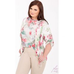 Bluzy damskie: Letnia bluza w kwiaty Plus